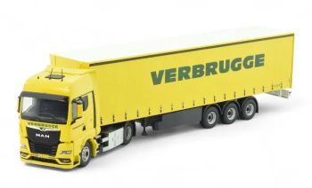 TEK86679 - MAN TGX GX 4x2 avec remorque bâchée 3 Essieux VERBRUGGE