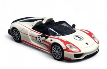 MNC870062137 - PORSCHE 918 Spyder #3 2015 Blanc avec bandes rouge