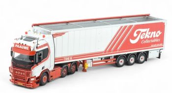TEK87077 - SCANIA Next Génération R650 6x4 avec remorque céréalière 3 Essieux Transport PAAUWE