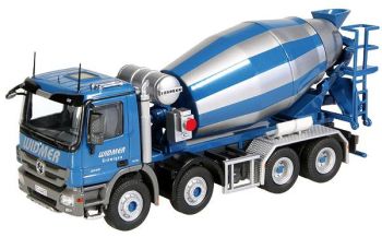 NZG754/28 - MERCEDES Actros 8x4 Toupie "WIDMER" Bleu