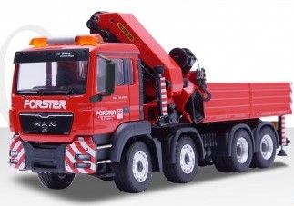 CON71196/01 - MAN TGS 4 Essieux Avec grue PALFINGER " FORSTER"
