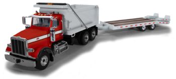 FIGE503240 - PETERBILT 6x4 Benne avec porte engins 2 Essieux