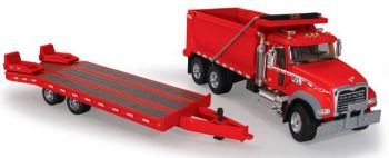 FIGE503236 - MACK 6x4 Avec remorque 2 Essieux Rouge