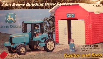 ERT34850 - Jeu de construction tracteur JOHN DEERE avec batiment et personnages 275 piéces
