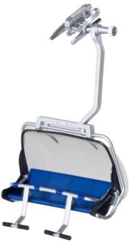JC87250 - Télésiège 4 Personnes Bleu bulle grise