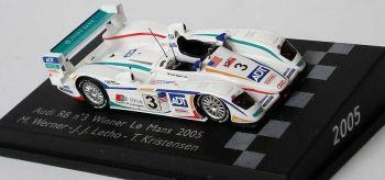 SPA87LM05 - AUDI R8 #3 Gagnant du MANS 2005 M.WERNER . J.J. LETHO.  T. KRISTENSEN