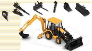 NOR55061 - Tractopelle CAT 420D IT avec Accessoires - 1 seul exemplaire