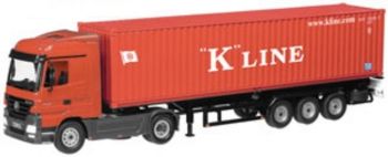 NZG625/05 - MERCEDES avec semi porte container K-LINE 40P