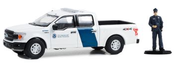 GREEN97150-F - FORD F-150 XLT 2018 Douanes et protection des frontières des États-Unis de la série THE HOBBY SHOP sous blister