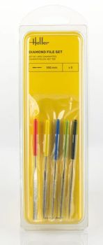 HEL99005 - Set de 5 limes diamantées 10 cm