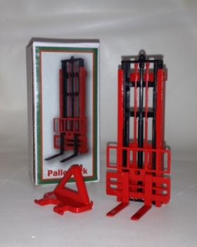 BEC011 - Mât élévateur avec fourches rouges