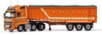 CORCC14038 - VOLVO FH Avec remorque 3 Essieux "Tipper M. Way & Son"