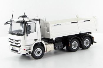 NZG761/40 - MERCEDES Actros 6x4 Benne "Meiller" Blanc