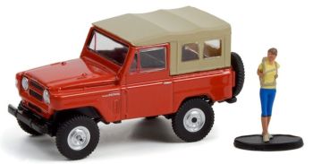 GREEN97120-A - NISSAN Patrol avec randonneuse 1975 THE HOBBY SHOP séries 12 sous blister