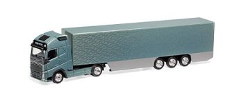 MOT110812 - VOLVO FH 540 4x2 Avec Remorque 3 Essieux "Gris/Vert" Ech:1/87