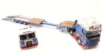 CORCC13743 - SCANIA R 6x4 Avec ATKINSON 4x2 et remorque porte engins 3 Essieux "SCOTLEE"