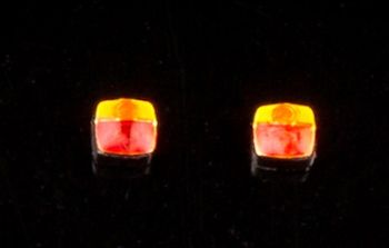 PMAA-213 - Feux bicolores rouge et orange avec bloc noir x2