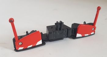 AGM11MF - Bumper RAL 3020 Rouge et gris MASSEY FERGUSON - Artisanal