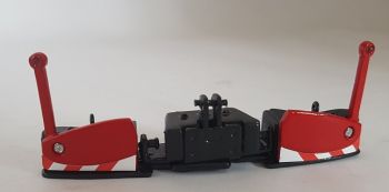 AGM12IH - Bumper RAL 3000 Rouge et gris CASE IH - Artisanal