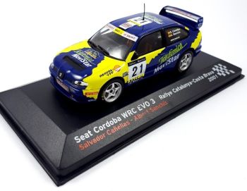AKI0088 - SEAT Cordoba WRC Evo 3 #21 Rallye Catalunya 2001 Costa Brava Salvador Canellas / Albert Sanchis