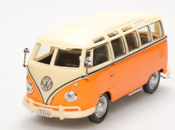 CAR251PNDE - VOLKSWAGEN Combi T1 Samba orange et blanc
