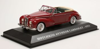 AKI0105 - HOTCHKISS Antheor cabriolet ouvert 1953 rouge