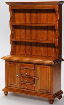 AKI0186 - Vaisselier armoir miniature pour maison de poupée dimension L10 x P4 x H16 cm