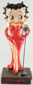 AKI0231 - Figurine Betty Boop chanteuse H 13 cm