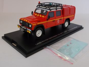 ALARME0023 - LAND ROVER Defender 130 pompier SPTT BSPP avec décalques limité à 250 exemplaires