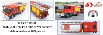 ALERTE0068 - MAN TGM 15.290 pompier Gallin CCRM limité à 400 exemplaires
