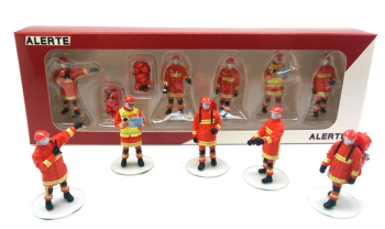 ALERTE0075 - Figurine 5 pompiers BMPM feux de forêts limité à 500 exemplaires