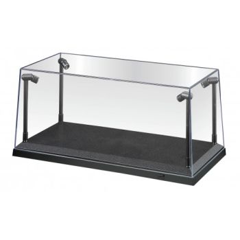 AT32911 - Vitrine avec leds socle noir L 35.5cm x l 15.6cm x H 16cm