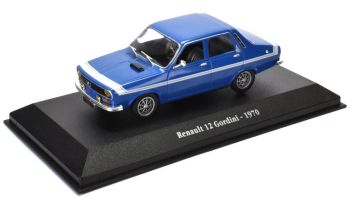 ATL2235004 - RENAULT 12 Gordini 1970 bleue à bandes blanches de la saga Gordini