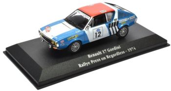 ATL2235015 - RENAULT 17 Gordini #12 rallye Press On Regardless 1974 de la saga Gordini