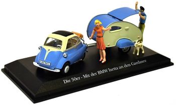 ATL7158101 - BMW Isetta avec caravane et figurines incluse