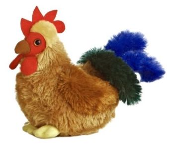AUR31305 - Peluche Mini Flopsie - Jeune Coq 20 cm