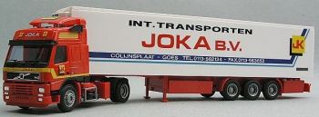 AWM4041.02 - VOLVO FH12 Globetrotter Avec remorque 3 Essieux frigorifique THERMOKING "JOKA B.V" Ech:1/87