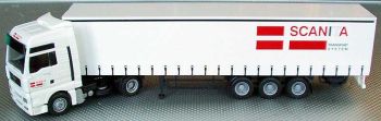 AWM53377 - MAN TGA XXL 4x2 Avec remorque bachée 3 Essieux "SCANITA" Ech:1/87