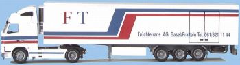 AWM55004 - VOLVO FH12 Globetrotter 4x2 Avec remorque 3 Essieux frigorifique "FRUCHTE TRANS" Ech:1/87