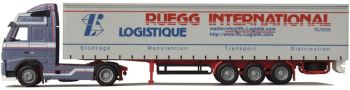 AWM55088 - VOLVO FH12 Globetrotter 4x2 avec remorque bâchée "RUEGG" Ech:1:87