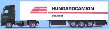 AWM70505 - VOLVO FH12 Globetrotter 4x2 Avec remorque 3 Essieux "HUNGAROCAMION" Ech:1/87