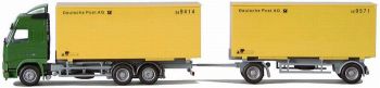 AWM70831 - VOLVO FH12 porteur 3 Essieux avec remorque 2 Essieux "KIESERLING POST AG" Ech:1/87