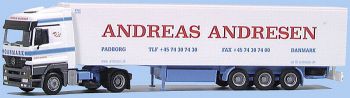 AWM70878 - MERCEDES Actros 4x2 Avec remorque 3 Essieux Frigorifique THERMOKING "ANDRESEN" Ech:1/87