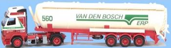 AWM70952 - VOLVO FH12 Globetrotter 4x2 Avec citerne 3 Essieux "VAN DEN BOSCH" Ech:1/87