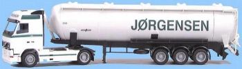 AWM70953 - VOLVO FH12 Globetrotter 4 x2 avec Citerne Silo 3 Essieux "JORGENSEN" Ech:1/87