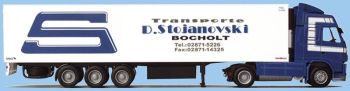 AWM71977 - VOLVO FH12 Globtrotter 4X2 Avec remorque frigorifique 3 Essieux "STOJANOVSKI" Ech:1/87