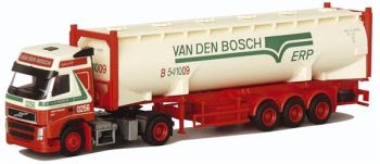 AWM71993 - VOLVO FH12 Globetrotter 4x2 Avec citerne 3 Essieux "VAN DEN BOSCH"Ech:1/87