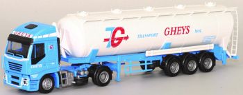 AWM73734 - IVECO Stralis 4x2 et citerne 3 Essieux "GHEYS" Ech:1/87
