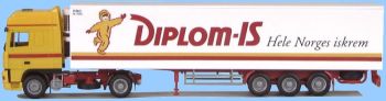 AWM71344 - DAF 95 XF SSC 4x2 Avec remorque Frigorifique 3 Essieux "DIPLOM IS" Ech:1/87