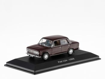 FIAT 124 de 1966 bordeaux